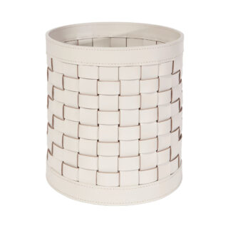 Riviere Barcellona Round Leather Basket | Kneen & Co