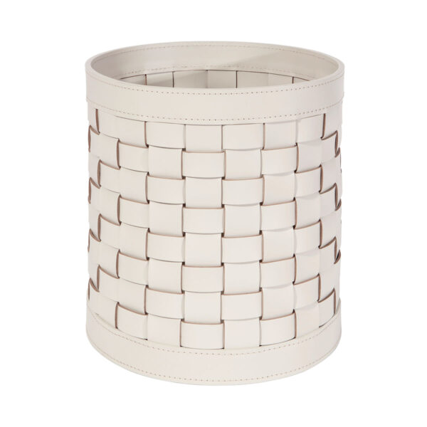 Riviere Barcellona Round Leather Basket | Kneen & Co