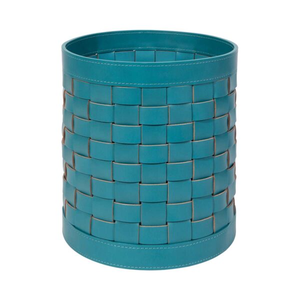 Riviere Barcellona Round Leather Basket | Kneen & Co