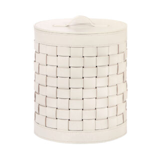 Riviere Barcellona Round Leather Basket | Kneen & Co