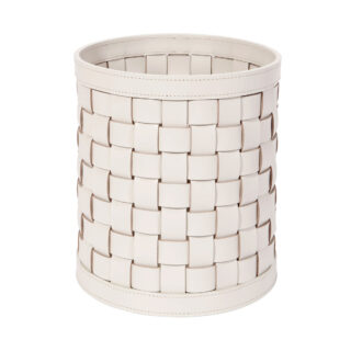 Riviere Barcellona Round Leather Basket | Kneen & Co