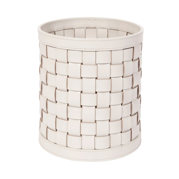 Riviere Barcellona Round Leather Basket | Kneen & Co