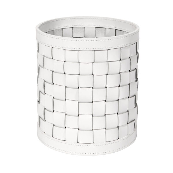 Riviere Barcellona Round Leather Basket | Kneen & Co