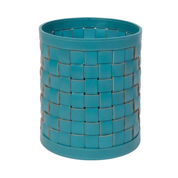 Riviere Barcellona Round Leather Basket | Kneen & Co