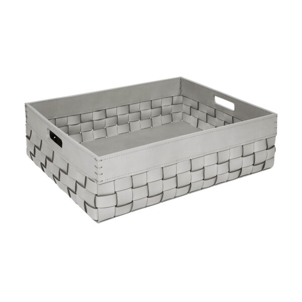 Riviere Barcellona Rectangular Leather Basket | Kneen & Co