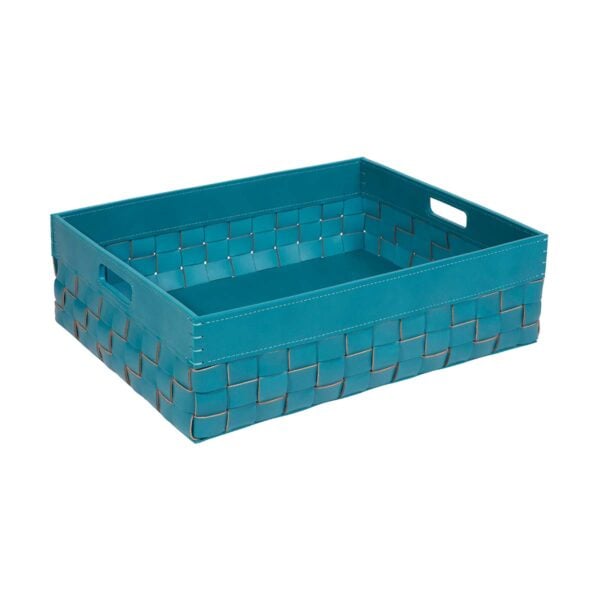 Riviere Barcellona Rectangular Leather Basket | Kneen & Co