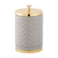 Riviere Alghero Herringbone Leather Box | Kneen & Co