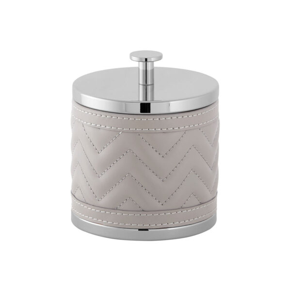 GB-Riviere-BS-SB-TS-AlgheroHerringbone-Box-SM-CHROME-GREY-CUTOUT01-1200x1200-100KB Riviere Alghero Herringbone Leather Box | Kneen & Co