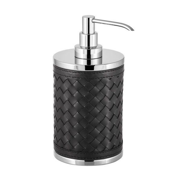 Riviere Alghero Handwoven Leather Soap Dispenser | Kneen & Co