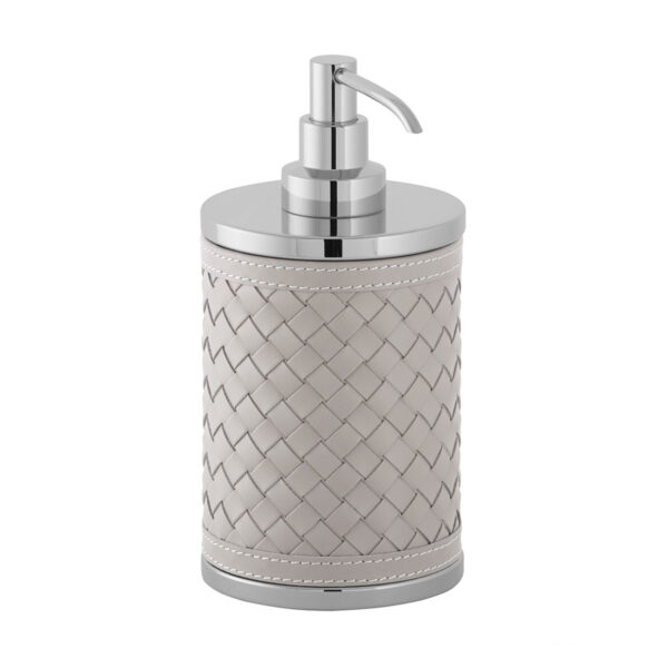 Riviere Alghero Handwoven Leather Soap Dispenser | Kneen & Co