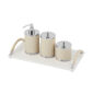 Riviere Alghero Handwoven Leather Bathroom Set | Kneen & Co
