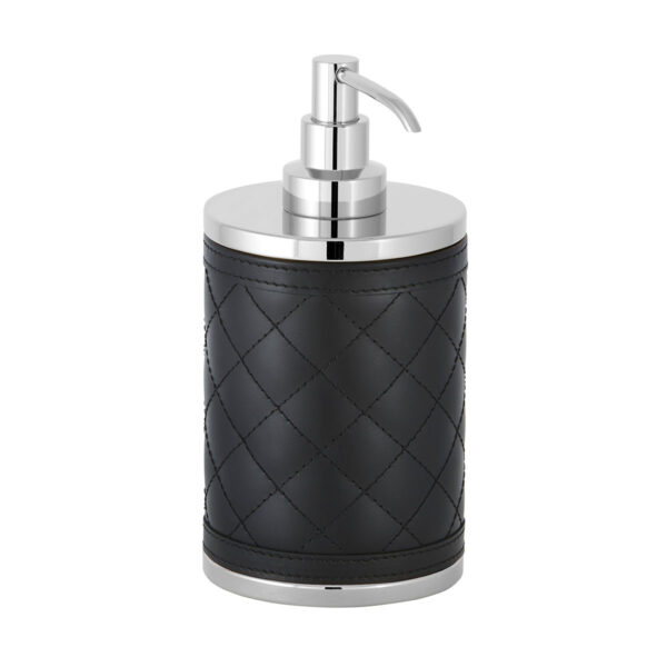 Riviere Alghero Diamonds Leather Soap Dispenser | Kneen & Co
