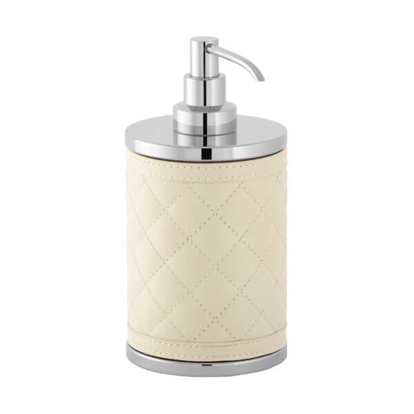 Riviere Alghero Diamonds Leather Soap Dispenser | Kneen & Co