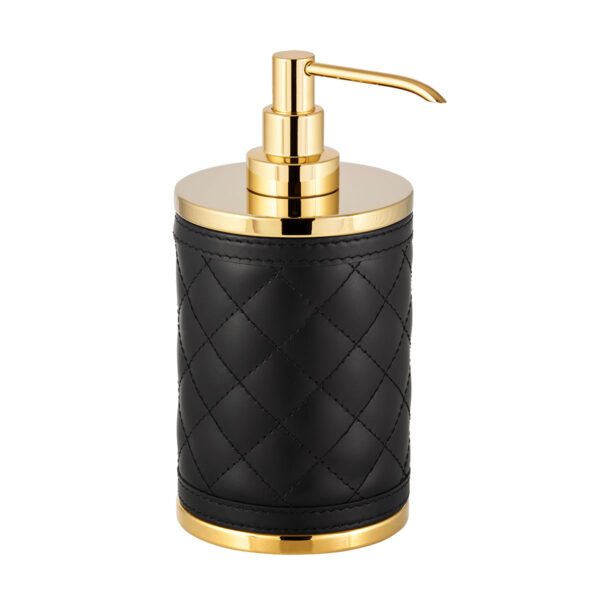Riviere Alghero Diamonds Leather Soap Dispenser | Kneen & Co