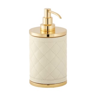 Riviere Alghero Diamonds Leather Soap Dispenser | Kneen & Co