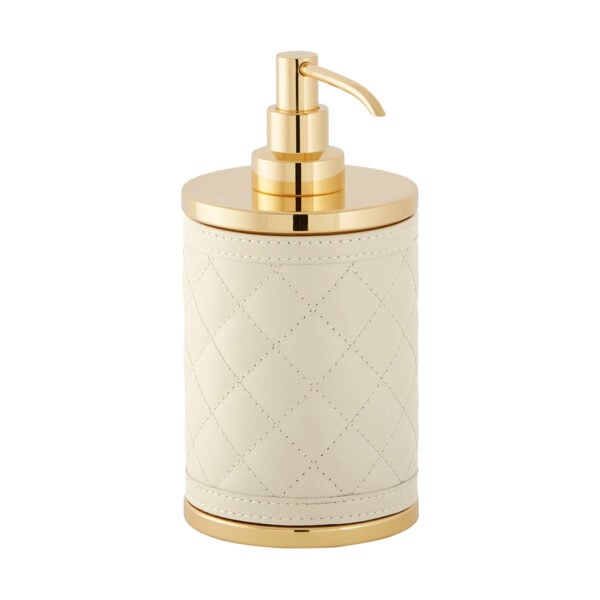 Riviere Alghero Diamonds Leather Soap Dispenser | Kneen & Co