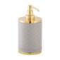 Riviere Alghero Herringbone Leather Soap Dispenser | Kneen & Co