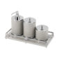 Riviere Alghero Herringbone Leather Bathroom Set | Kneen & Co