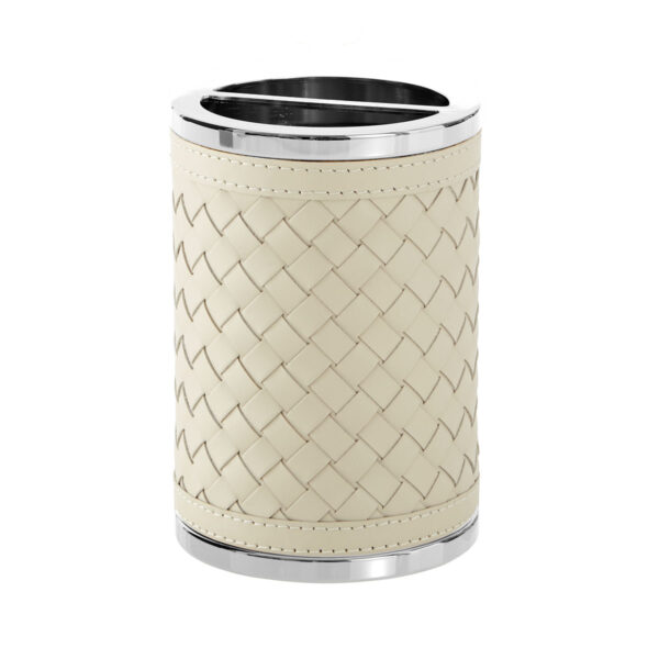 Riviere Alghero Handwoven Leather Toothbrush Holder | Kneen & Co