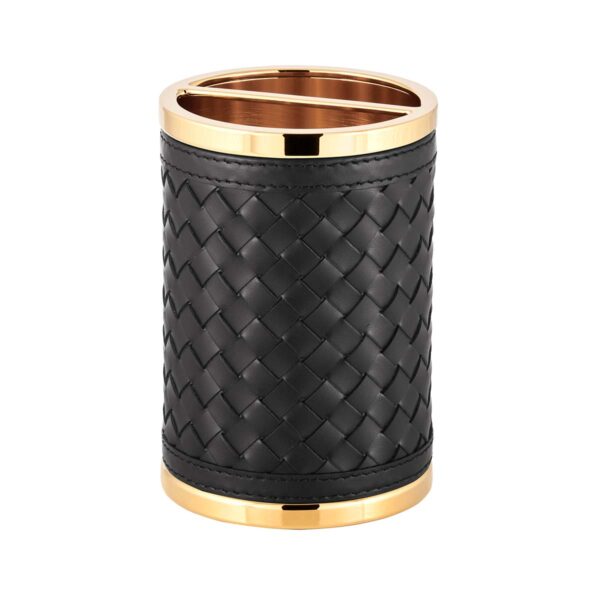 Riviere Alghero Handwoven Leather Toothbrush Holder | Kneen & Co