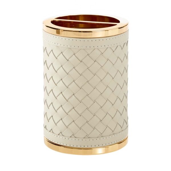 Riviere Alghero Handwoven Leather Toothbrush Holder | Kneen & Co