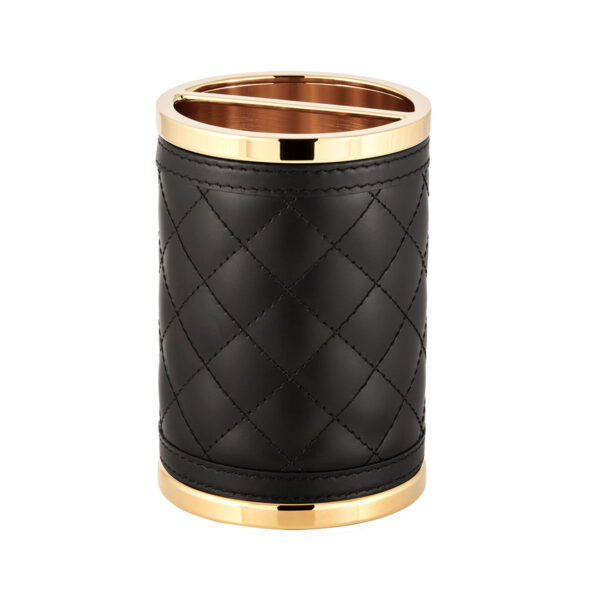 Riviere Alghero Diamonds Leather Toothbrush Holder | Kneen & Co