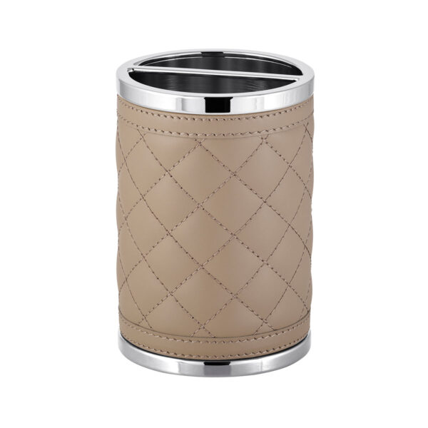 Riviere Alghero Diamonds Leather Toothbrush Holder | Kneen & Co