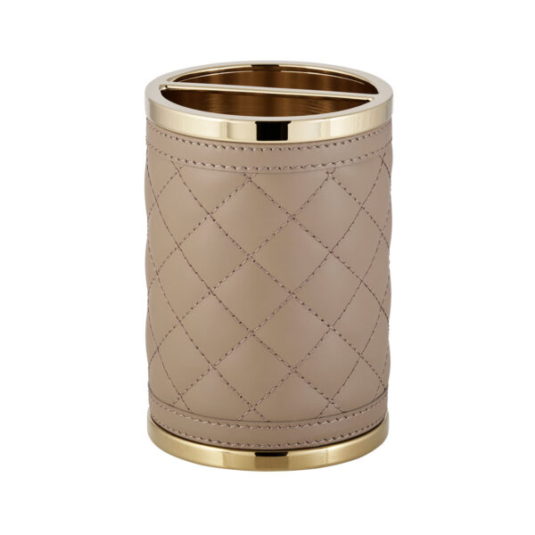 Riviere Alghero Diamonds Leather Toothbrush Holder | Kneen & Co
