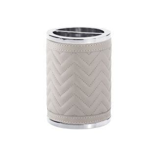 Riviere Alghero Herringbone Leather Toothbrush Holder | Kneen & Co