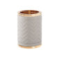 Riviere Alghero Herringbone Leather Toothbrush Holder | Kneen & Co