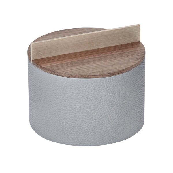 GB-Riviere-GS3-PN-M-DamaRoundBox-SM-HIGH-Grey-walnut-titanium-01-1200x1200-100KB Riviere Dama Round Box | Kneen & Co