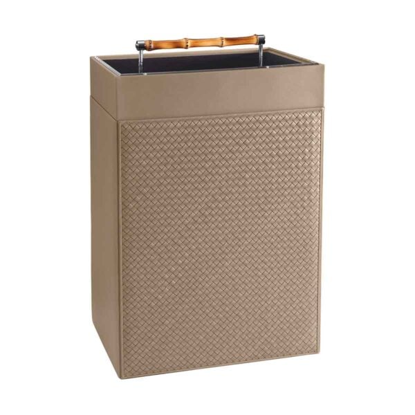 Riviere Frida Leather Laundry Basket | Kneen & Co