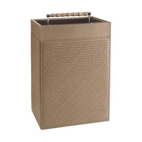 GB-Riviere-LB-INT-BP-Lea-LaundryBasket-Woven-bamboo-TAUPE-Leather-Handle-CUTOUT-TAUPE-1200x1200-100KB Riviere Lea Leather Laundry Basket | Kneen & Co