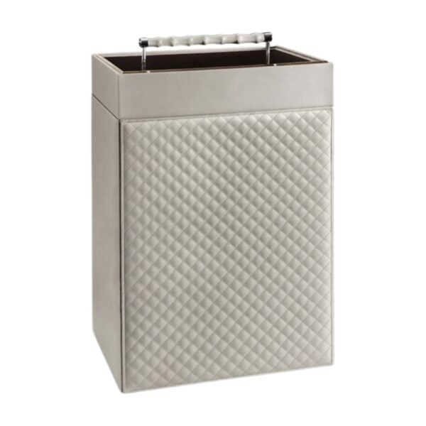 Riviere Lea Leather Laundry Basket | Kneen & Co