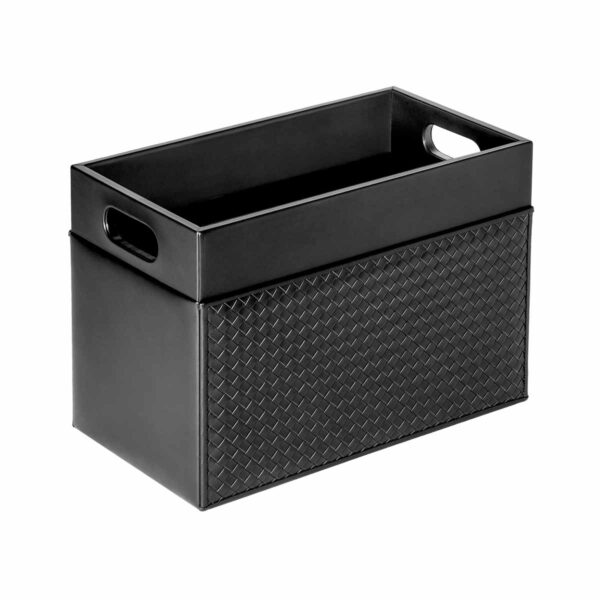 Riviere Emy Handwoven Leather Magazine Holder | Kneen & Co