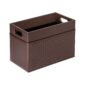 Riviere Emy Handwoven Leather Magazine Holder | Kneen & Co