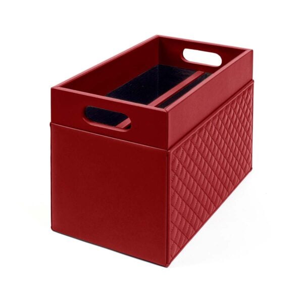 Riviere Emy Diamonds Leather Magazine Holder | Kneen & Co