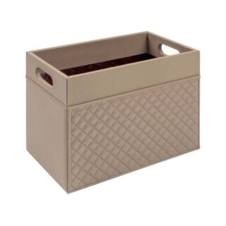 Riviere Emy Diamonds Leather Magazine Holder | Kneen & Co
