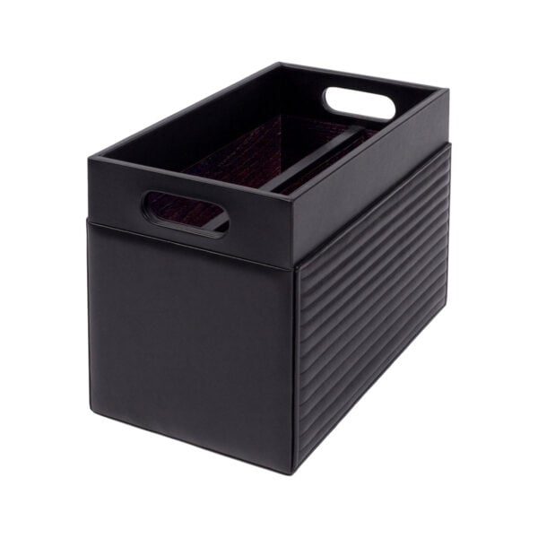 GB-Riviere-PR-TC-Emy-Lines-Magazine-Holder-BLACK-CUTOUT02-1200x1200-100KB Riviere Emy Lines Leather Magazine Holder | Kneen & Co