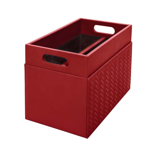 GB-Riviere-PR-TS-Magazine-HolderQuilted-Herringbone-Leather-CUTOUT-CHERRY-1200x1200-100KB Riviere Emy Herringbone Leather Magazine Holder | Kneen & Co