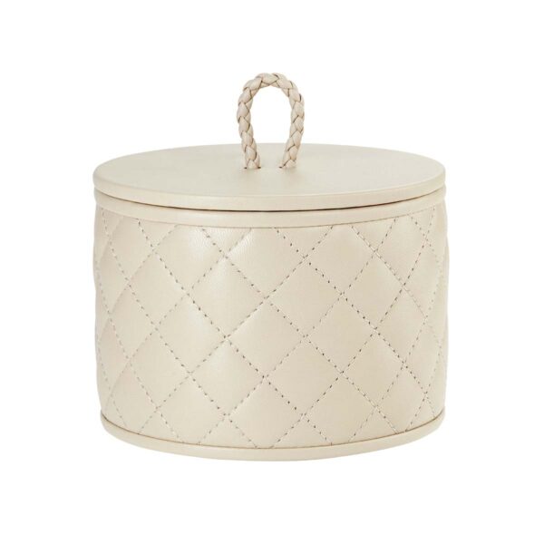GB-Riviere-RBX1-PT-Jana-DiamndsRoundBox-WithLid-QuiltedPadded-SM-IVORY-CUTOUT01-1200x1200-100KB Riviere Jana Round Box | Kneen & Co