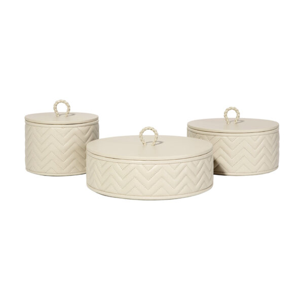 GB-Riviere-RBX1-TS-RBX3-TS-RBX2-TS-Jana-HerringboneRoundBox-WithLid-SM-MED-LG-IVORY-CUTOUT01-1200x1200-100KB Riviere Jana Round Box | Kneen & Co