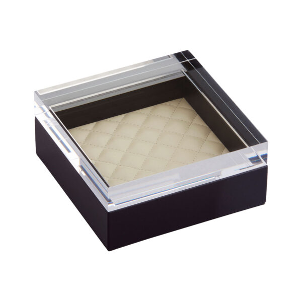 GB-Riviere-S1-PT-Febe-DiamondsSQRBox-QuiltedPadded-SM-BLK-IVORY-CUTOUT01-1200x1200-100KB Riviere Febe Square Box | Kneen & Co