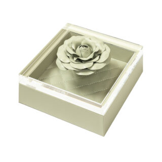 Riviere Fleur Rose Square Box | Kneen & Co