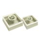 Riviere Fleur Rose Square Box | Kneen & Co