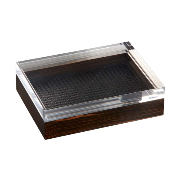 GB-Riviere-S3-EINT-P-Febe-Ebony-HandwovenRectangularBox-Leather-BLK-Macassar-EBONY-CUTOUT01-1200x1200-100KB Riviere Febe Rectangular Box | Kneen & Co