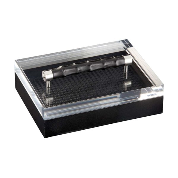 GB-Riviere-S3-INT-BP-Lea-HandwovenRectangularBox-LeatherCovered-BAMBOOHandles-BLK-CUTOUT01-1200x1200-100KB Riviere Lea Rectangular Box | Kneen & Co