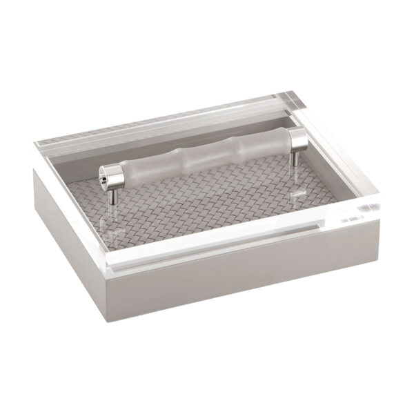 GB-Riviere-S3-INT-BP-Lea-HandwovenRectangularBox-LeatherCovered-BAMBOOHandles-GREY-CUTOUT01-1200x1200-100KB Riviere Lea Rectangular Box | Kneen & Co