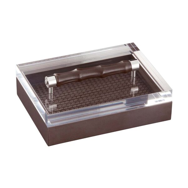 GB-Riviere-S3-INT-BP-Lea-HandwovenRectangularBox-LeatherCovered-BAMBOOHandles-MOKA-CUTOUT01-1200x1200-100KB Riviere Lea Rectangular Box | Kneen & Co