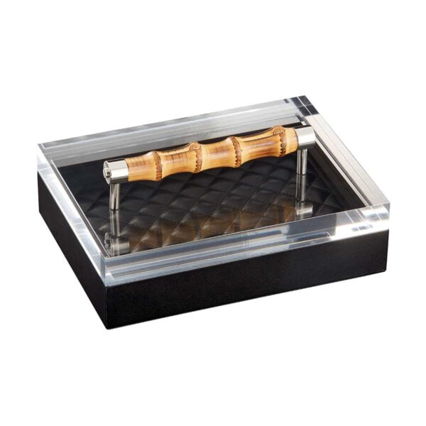 GB-Riviere-S3-PT-B-Frida-DiamondsRectangularBox-QuiltedPadded-withBamboo-Handle-BLK-CUTOUT01-1200x1200-100KB Riviere Frida Rectangular Box | Kneen & Co